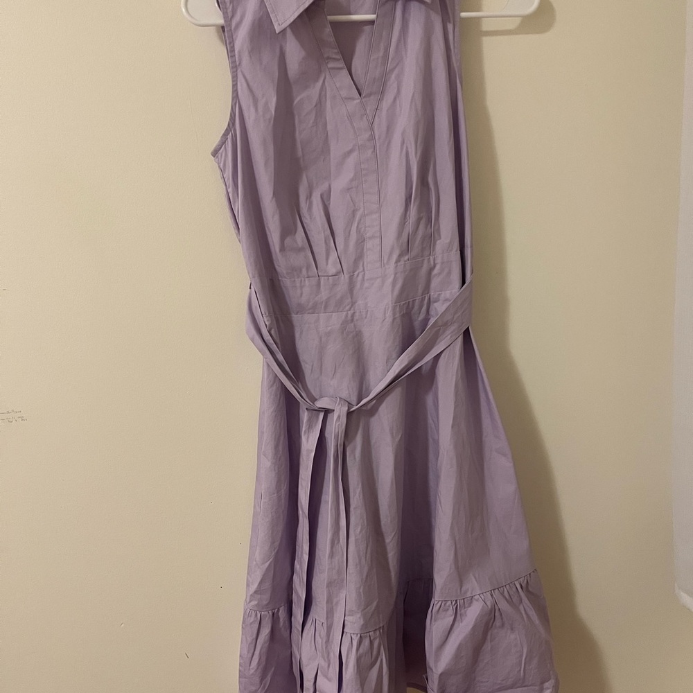 Chic Lavender Sleeveless Midi Dress